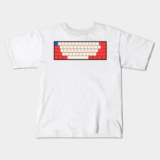 Mechanical Keyboard - Haas F1 Team Colour Scheme Kids T-Shirt